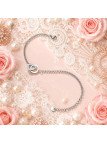 Bracelet Doubles Cercles Entrelacés Argent