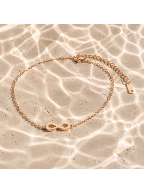 Bracelet Symbole Infini Rose