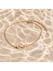 Bracelet Symbole Infini Rose