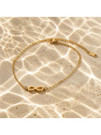 Bracelet Symbole Infini Or