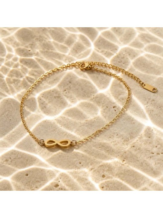 Bracelet Symbole Infini Or