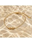 Bracelet Symbole Infini Or