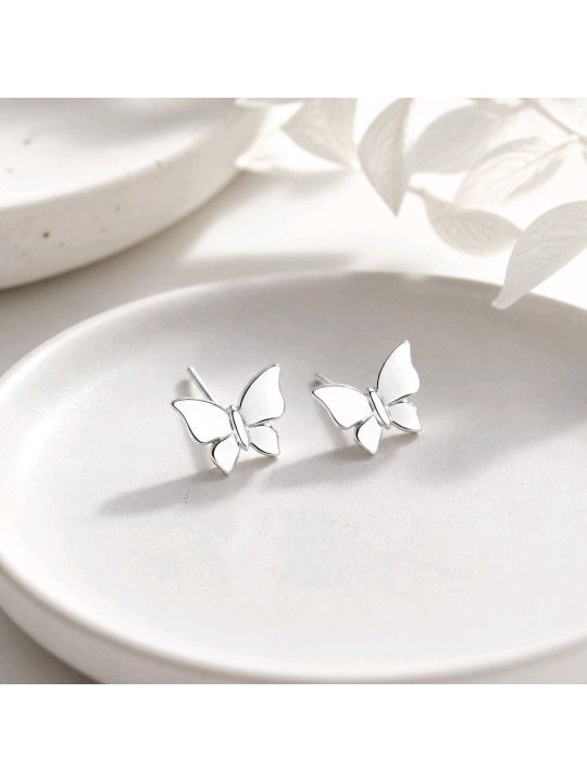 Papillon plié argent